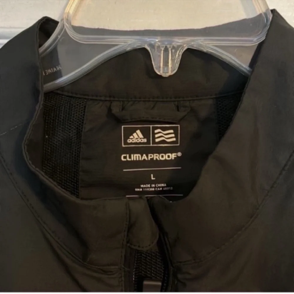 Adidas Golf Black Lightweight Shirt Jacket